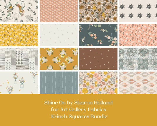 Shine On by Sharon Holland for Art Gallery Fabrics, 10-inch squares bundle